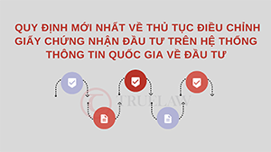 Quy định mới nhất về thủ tục điều chỉnh Giấy chứng nhận đầu tư trên Hệ thống thông tin quốc gia về đầu tư