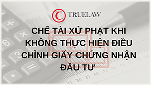 Chế tài xử phạt khi không thực hiện điều chỉnh Giấy chứng nhận đầu tư
