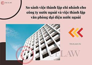 So sánh việc thành lập chi nhánh cho công ty nước ngoài và việc thành lập văn phòng đại diện nước ngoài
