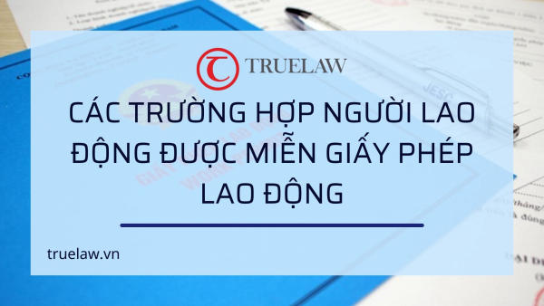 Các trường hợp người lao động được miễn Giấy phép lao động
